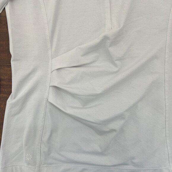 Athleta | Women's Pacifica Wrap Front Top White | Size Medium - Picture 4 of 7